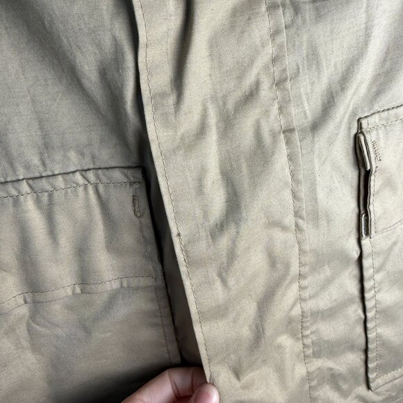 Orvis Vintage 1980s Gore-Tex Hooded Shell Waterproof Jacket Tan Size L Fishing - Picture 12 of 13